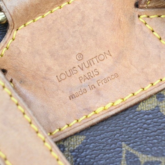 LOUIS VUITTON Montsouris MM Backpack Bag Monogram Leather Brown M51136 70EA501 - Picture 9 of 14